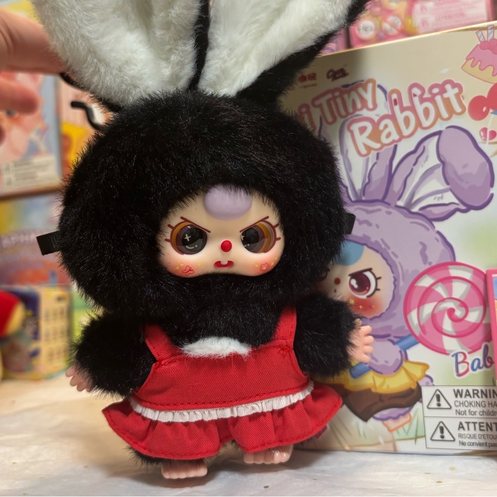 Adorable BB3 “Ink Black” Bunny Mini Tiny Rabbit with Special Eyes 👀